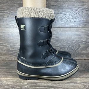 Sorel Youth Size 5 Yoot Pac TP Insulated Black Waterproof Winter Snow Boots